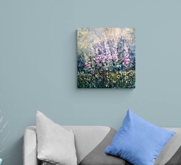 Original Impressionism Floral Painting by Tatjana Obuhova