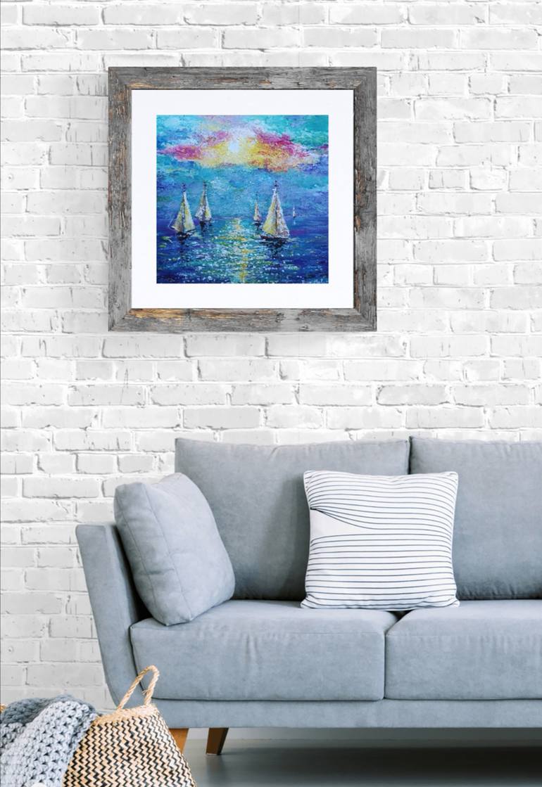 Original Seascape Painting by Tatjana Obuhova