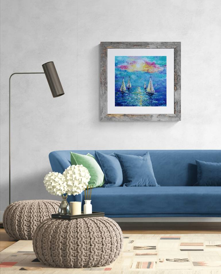 Original Seascape Painting by Tatjana Obuhova