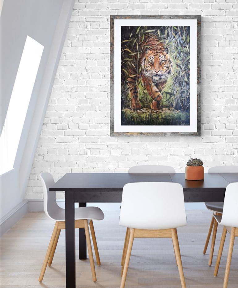 Original Fine Art Animal Painting by Tatjana Obuhova