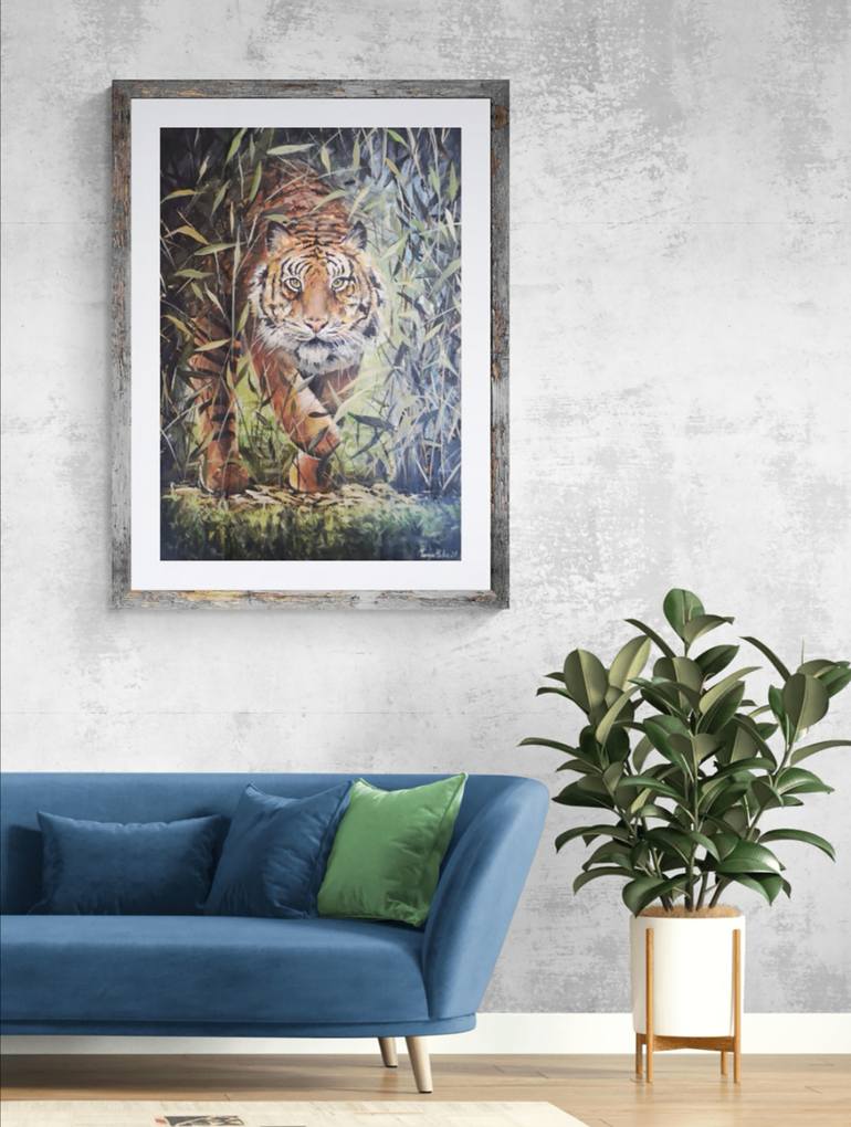 Original Fine Art Animal Painting by Tatjana Obuhova