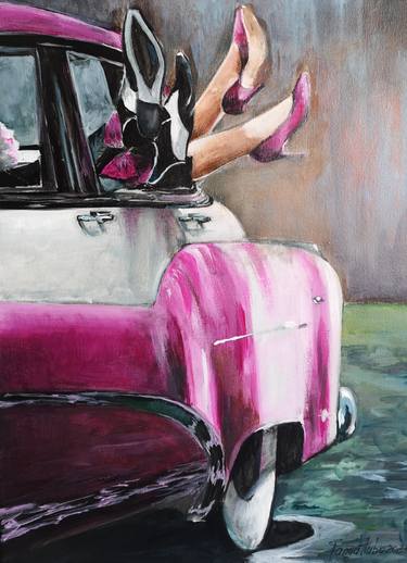 Print of Fine Art Automobile Paintings by Tatjana Obuhova