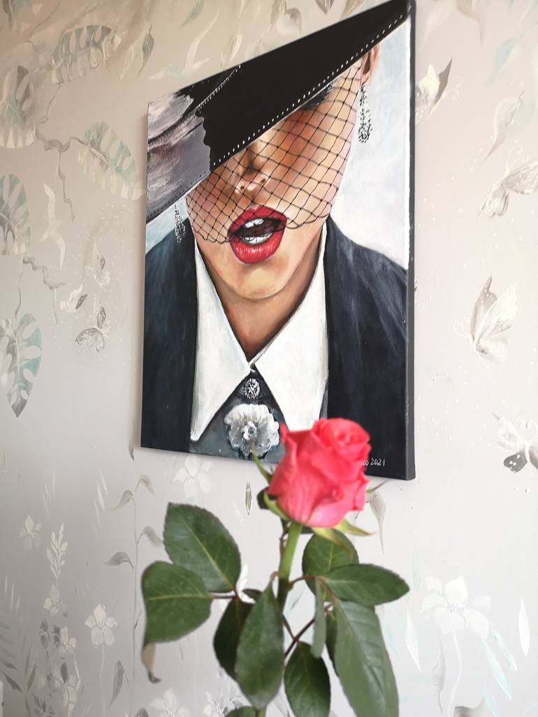 Original Art Deco Women Painting by Tatjana Obuhova