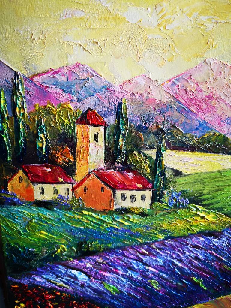 Original Fine Art Landscape Painting by Tatjana Obuhova