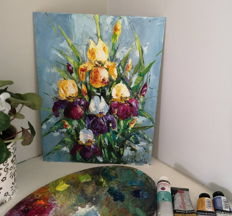 Original Floral Painting by Tatjana Obuhova