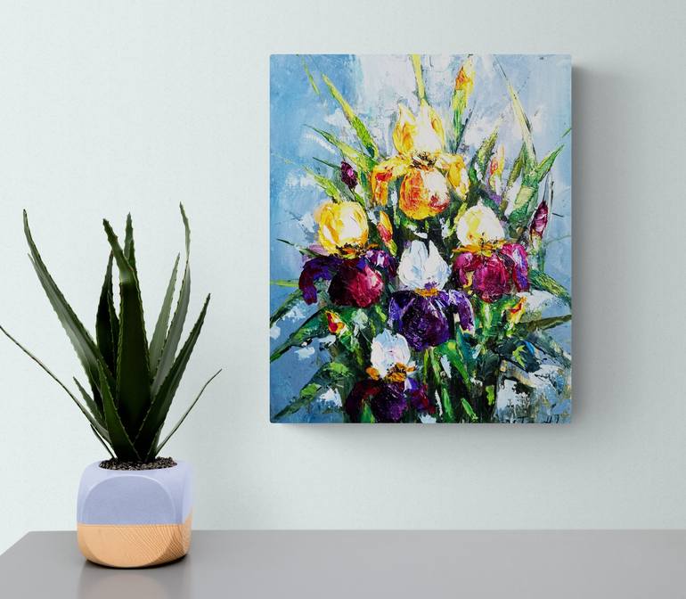 Original Floral Painting by Tatjana Obuhova