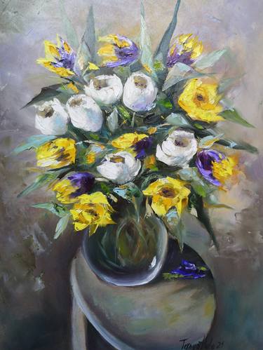 Print of Fine Art Floral Paintings by Tatjana Obuhova