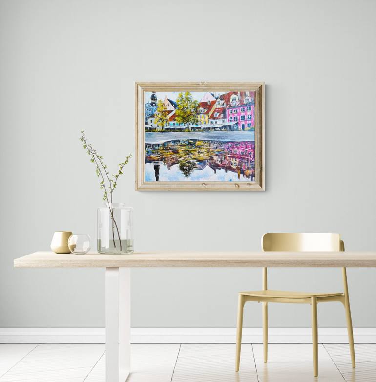 Original Fine Art Cities Painting by Tatjana Obuhova