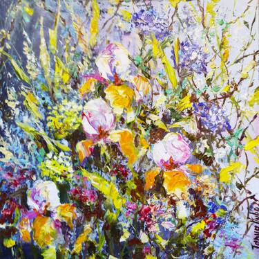 Print of Abstract Expressionism Floral Paintings by Tatjana Obuhova