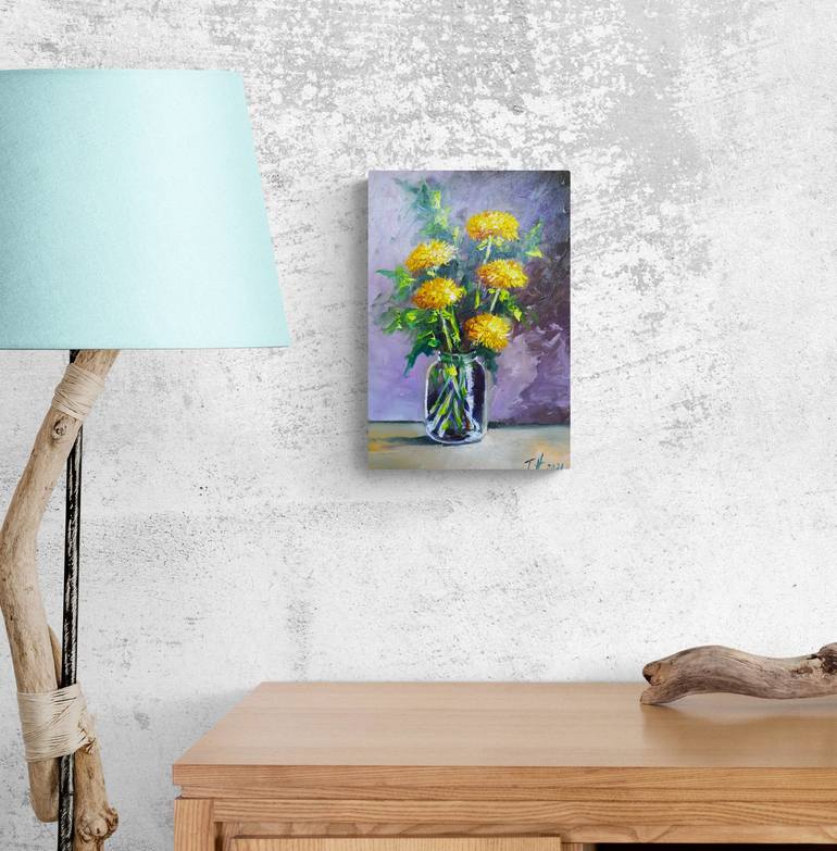 Original Floral Painting by Tatjana Obuhova