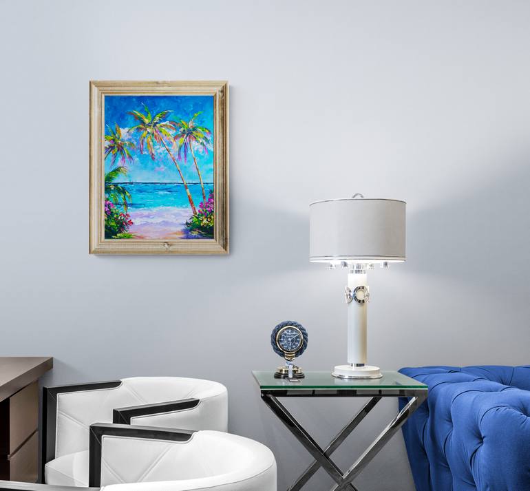 Original Dada Seascape Painting by Tatjana Obuhova