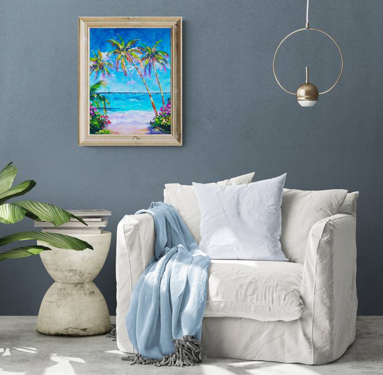 Original Dada Seascape Painting by Tatjana Obuhova