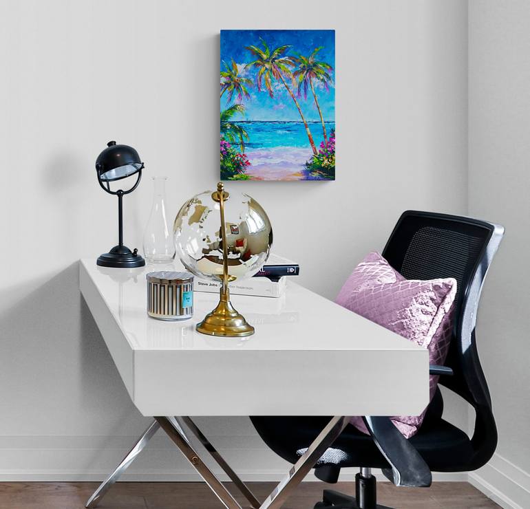 Original Dada Seascape Painting by Tatjana Obuhova