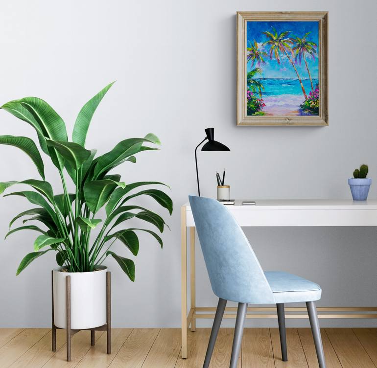 Original Dada Seascape Painting by Tatjana Obuhova