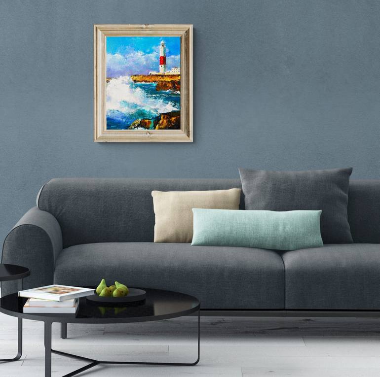 Original Fine Art Seascape Painting by Tatjana Obuhova