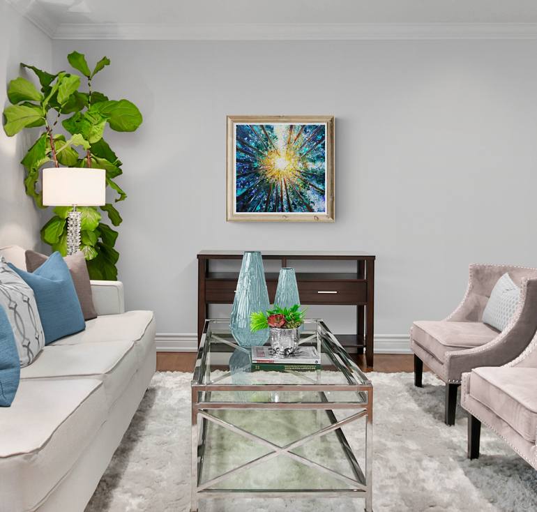 Original Dada Landscape Painting by Tatjana Obuhova