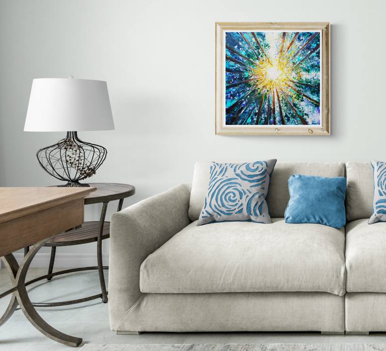 Original Dada Landscape Painting by Tatjana Obuhova