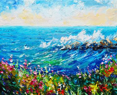 Print of Dada Seascape Paintings by Tatjana Obuhova