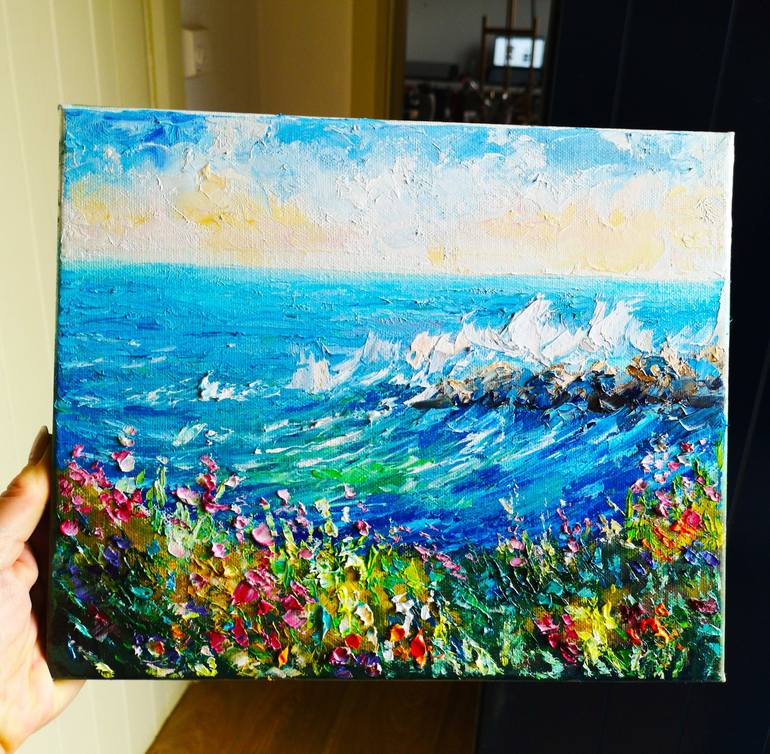 Original Seascape Painting by Tatjana Obuhova