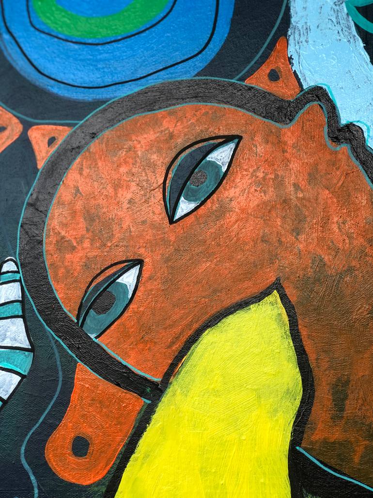 Original Modernism Abstract Painting by Uli Wu