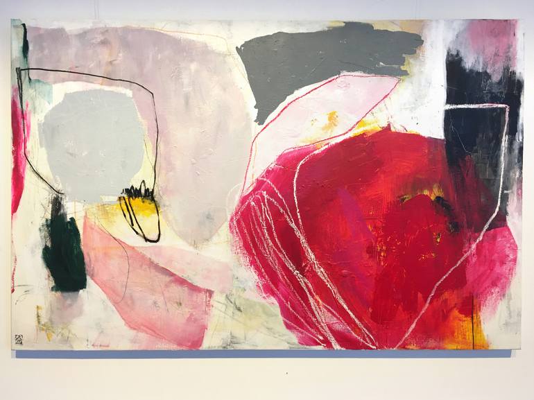 Original Abstract Expressionism Abstract Painting by Janine van Herwaarden