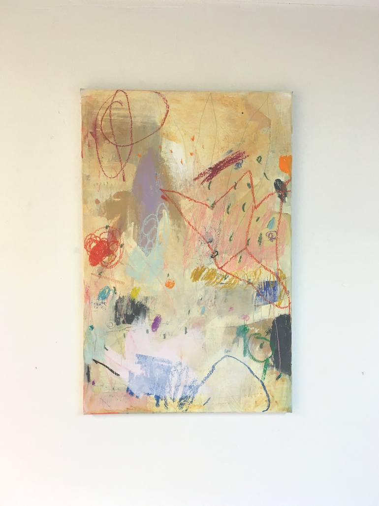 Original Abstract Expressionism Abstract Painting by Janine Van Herwaarden