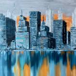 Sunset in a Big City by Anna Briukhovetska