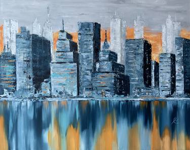 Original Cities Painting by Anna Briukhovetska