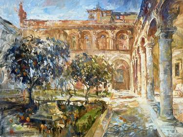 Original Impressionism Garden Paintings by Maria Worobyova