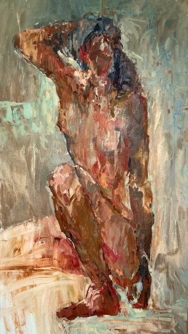 Original Impressionism Nude Painting by Maria Worobyova