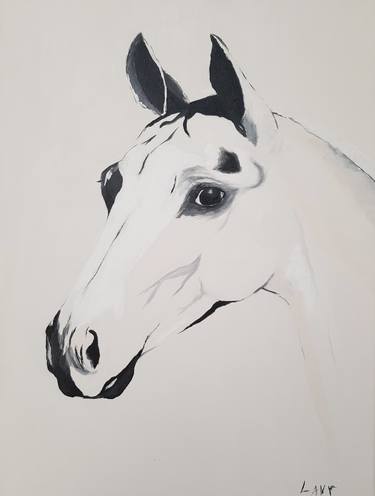 Print of Horse Paintings by Olga Lavrova