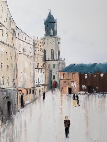 Print of Expressionism Cities Paintings by Olga Lavrova