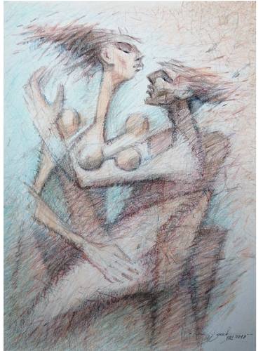 Print of Figurative Abstract Drawings by Veselin Vasilev