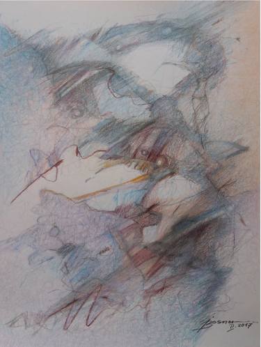 Print of Fine Art Abstract Drawings by Veselin Vasilev