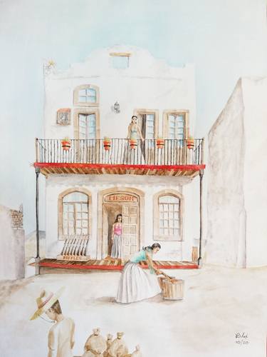 Print of Portraiture Places Paintings by Alexy Sartana