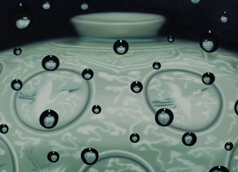 Original Pop Art Water Painting by Su Min Son