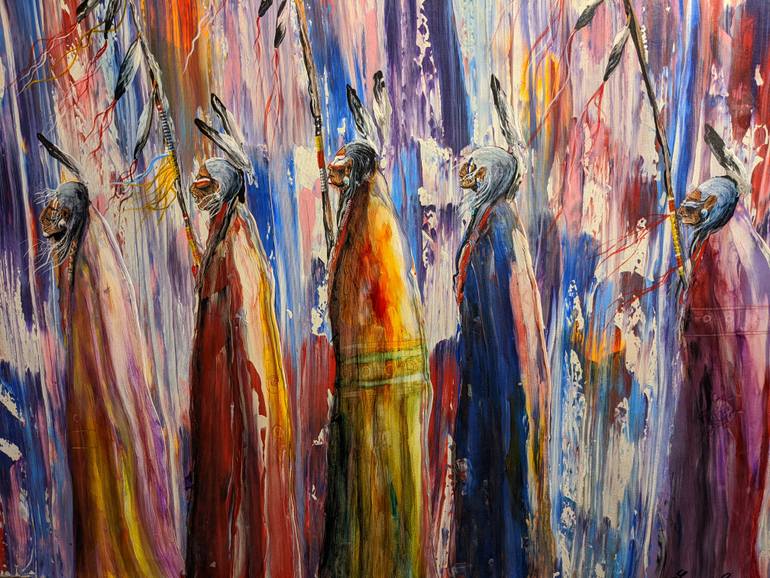 Original Abstract Expressionism Abstract Painting by Lance Smith