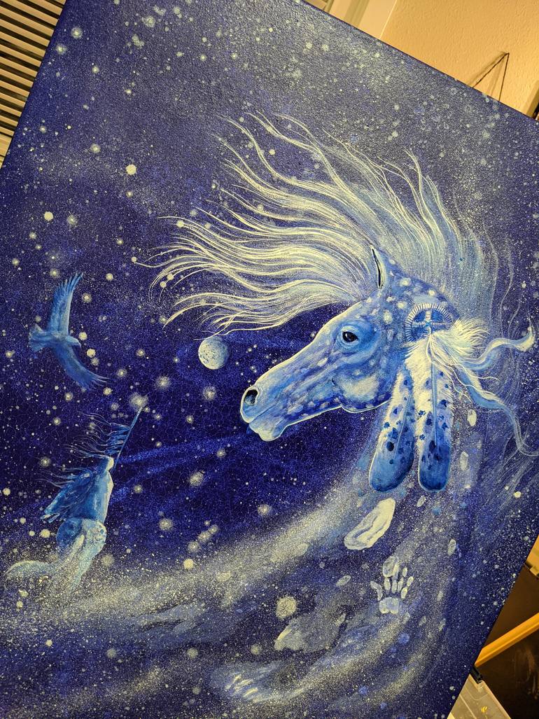 Original Abstract Animal Painting by Lance Smith