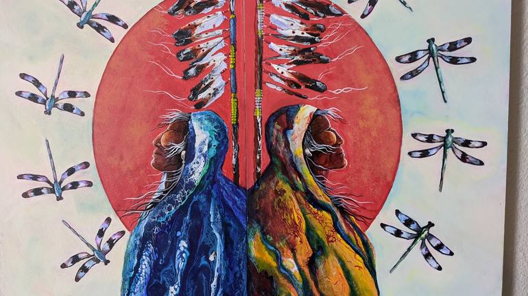 Original Abstract Pop Culture/Celebrity Painting by Lance Smith