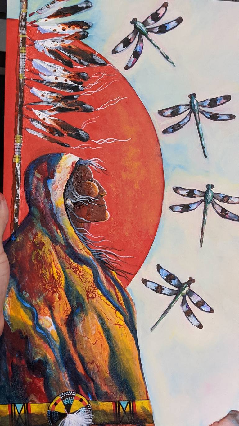 Original Abstract Pop Culture/Celebrity Painting by Lance Smith