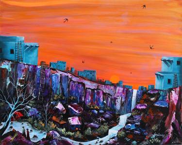 Print of Abstract Expressionism Architecture Paintings by Lance Smith