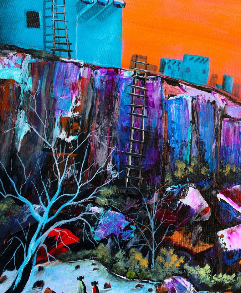 Original Abstract Expressionism Architecture Painting by Lance Smith