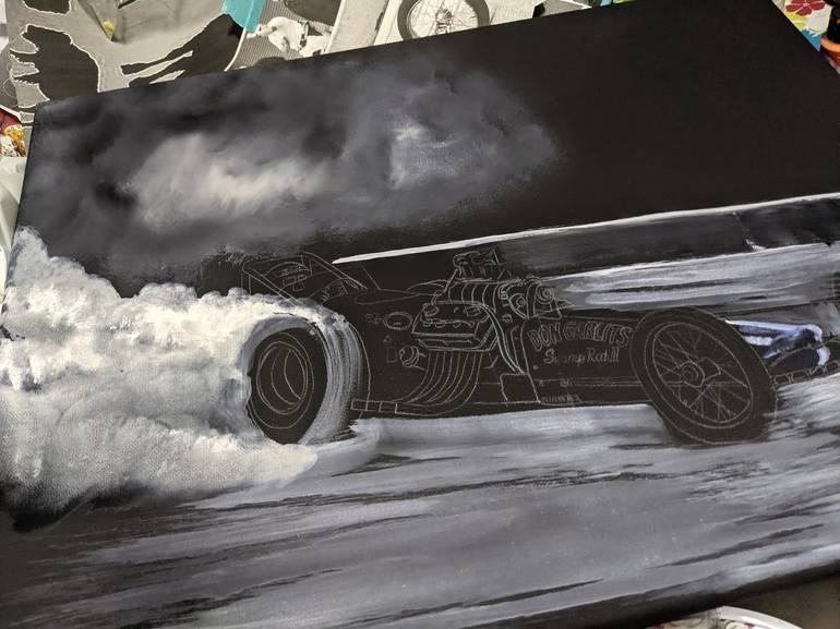 Original Fine Art Automobile Painting by Lance Smith