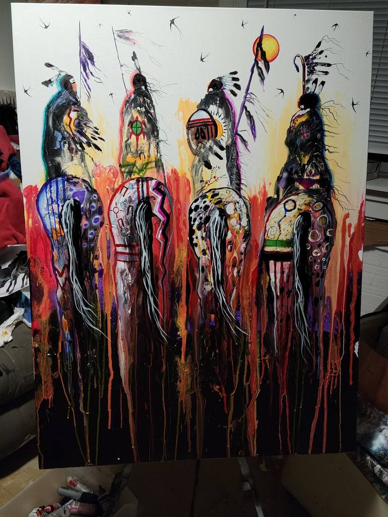 Original Culture Painting by Lance Smith