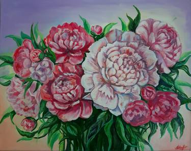 Original Floral Painting by Serhii Mishchenko