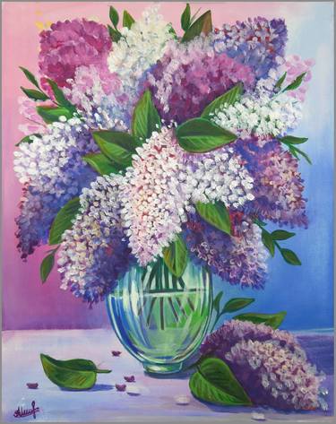 Original Floral Painting by Serhii Mishchenko