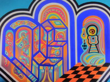 Original Figurative Architecture Paintings by Ysland Art