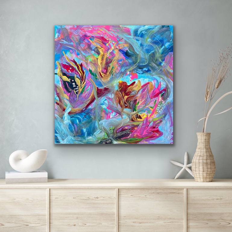 Original Abstract Painting by Valentine Svihalek