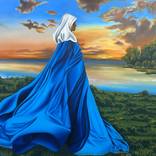 woman with a veil by kalsoom iftikhar