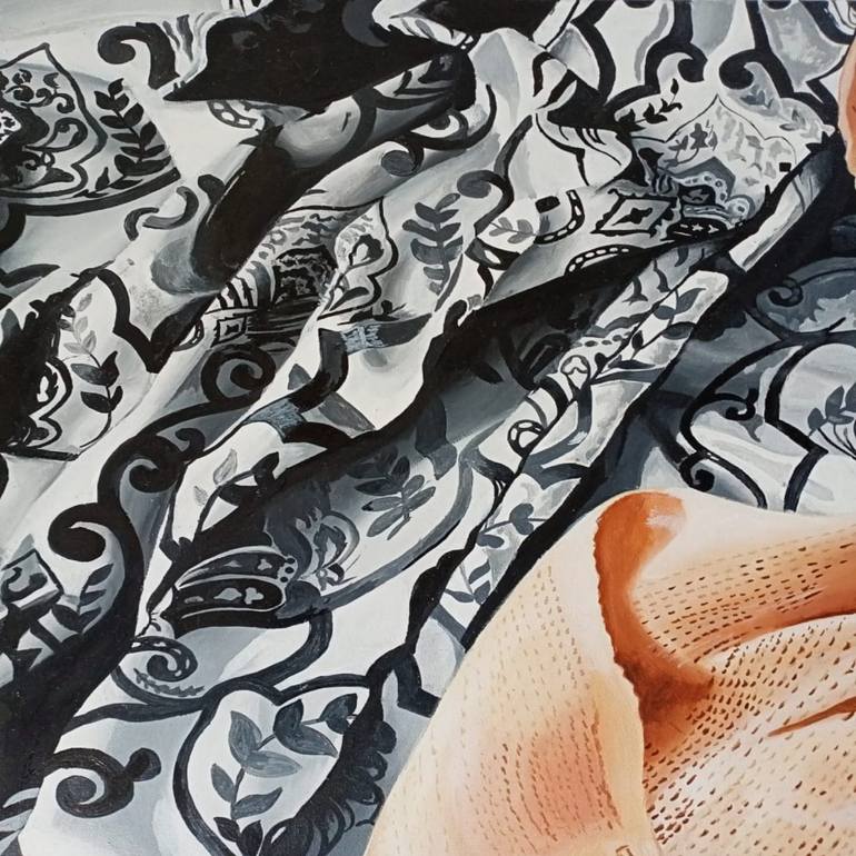 Original Realism Patterns Painting by kalsoom iftikhar